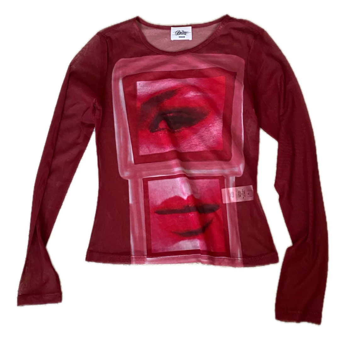 Bella Hadid Mesh långärmad tröja 