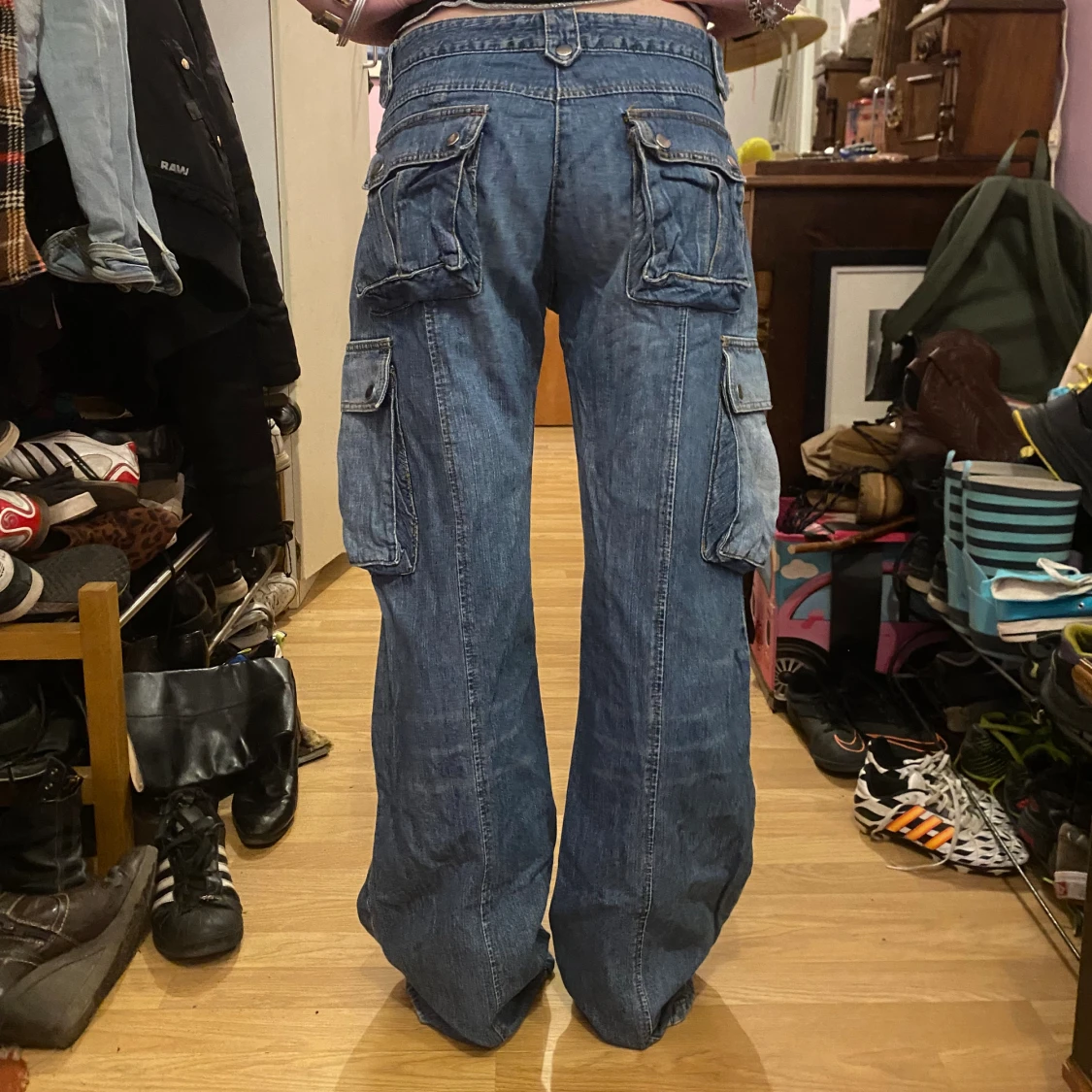 Lågmidjade bootcut jeans - 90