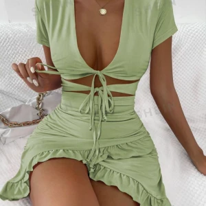 Shein essnce klänning - Jättefin och bekväm på! Har flera färger💚 