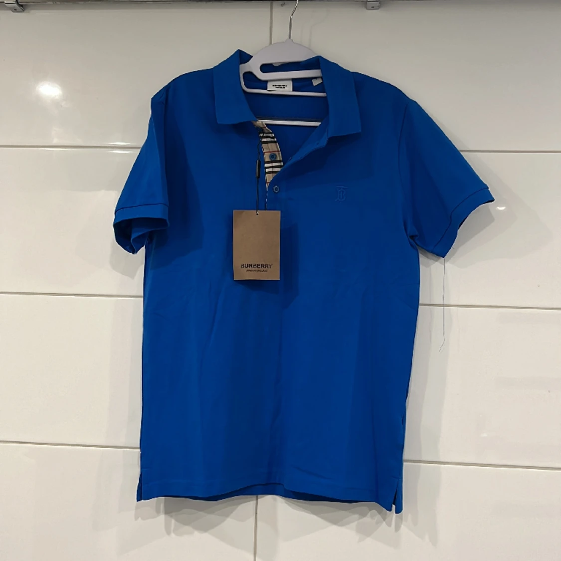 Burberry Monogram Motif Cotton Pique Polo Shirt