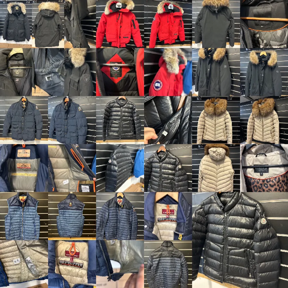 Allt är 100% äkta olika storlekar Olika märke parajumpers canada goose nobis hollies moncler secondhand kläder ingen skada visa är använd visa är oanvänd kan skriva kvitering  För mer info pm . Jackor.