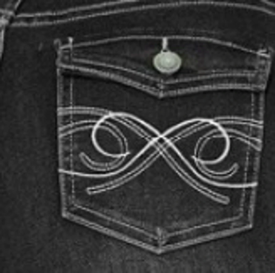 Svart-gråa lågmidjade bootcut jeans  - 90