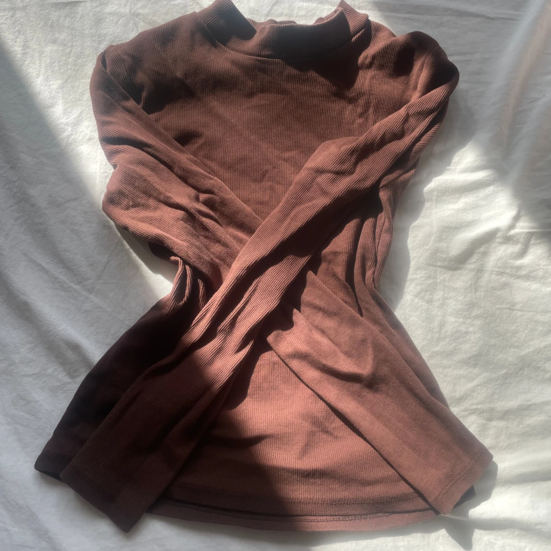 Tajt långärmad tröja🤎