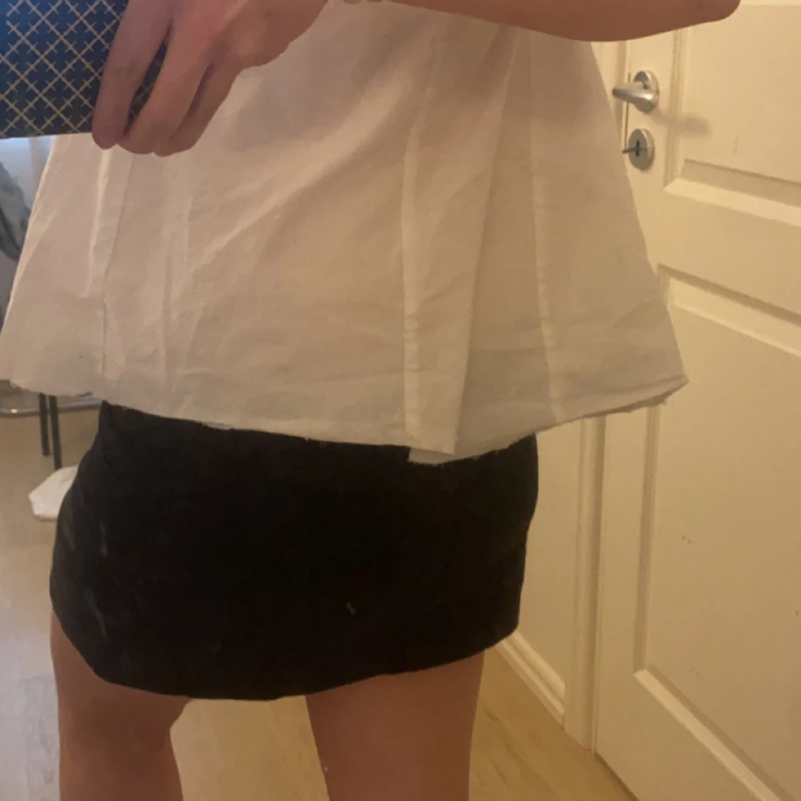 lågmidjad jeans kjol - 90