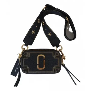 Marc Jacobs The Snapshot Gilded Leather Crossbody - Lapp kvar, Använd en gång(inprincp nyskick 