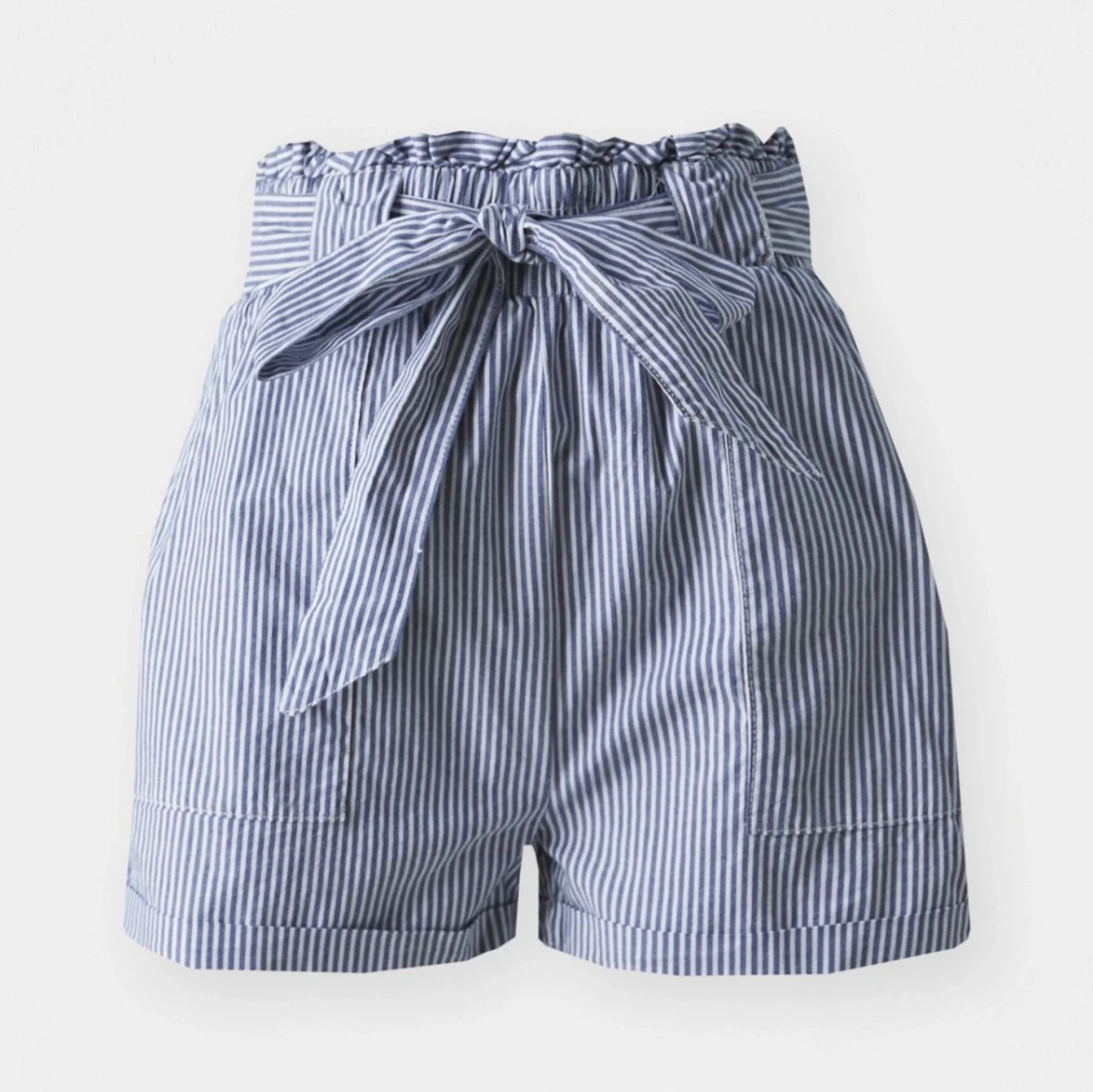 Blårandig shorts