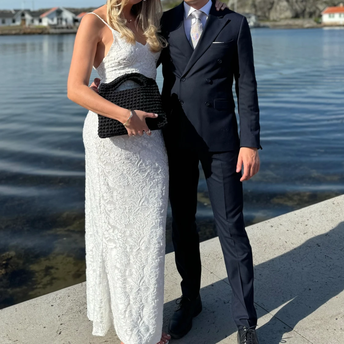 Vit långklänning - 90