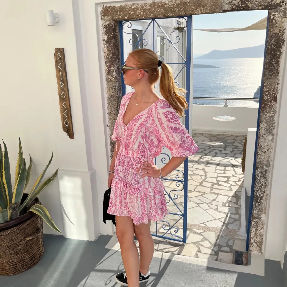 Zara rosa klänning  - 90