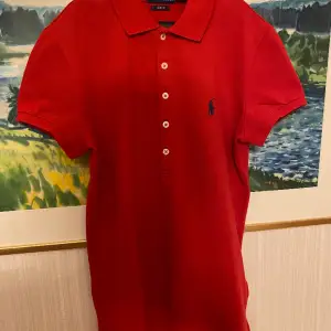 Röd ralph lauren tennis tröja slim fit ny 