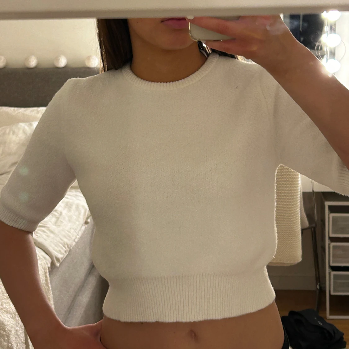 stickad tröja från zara