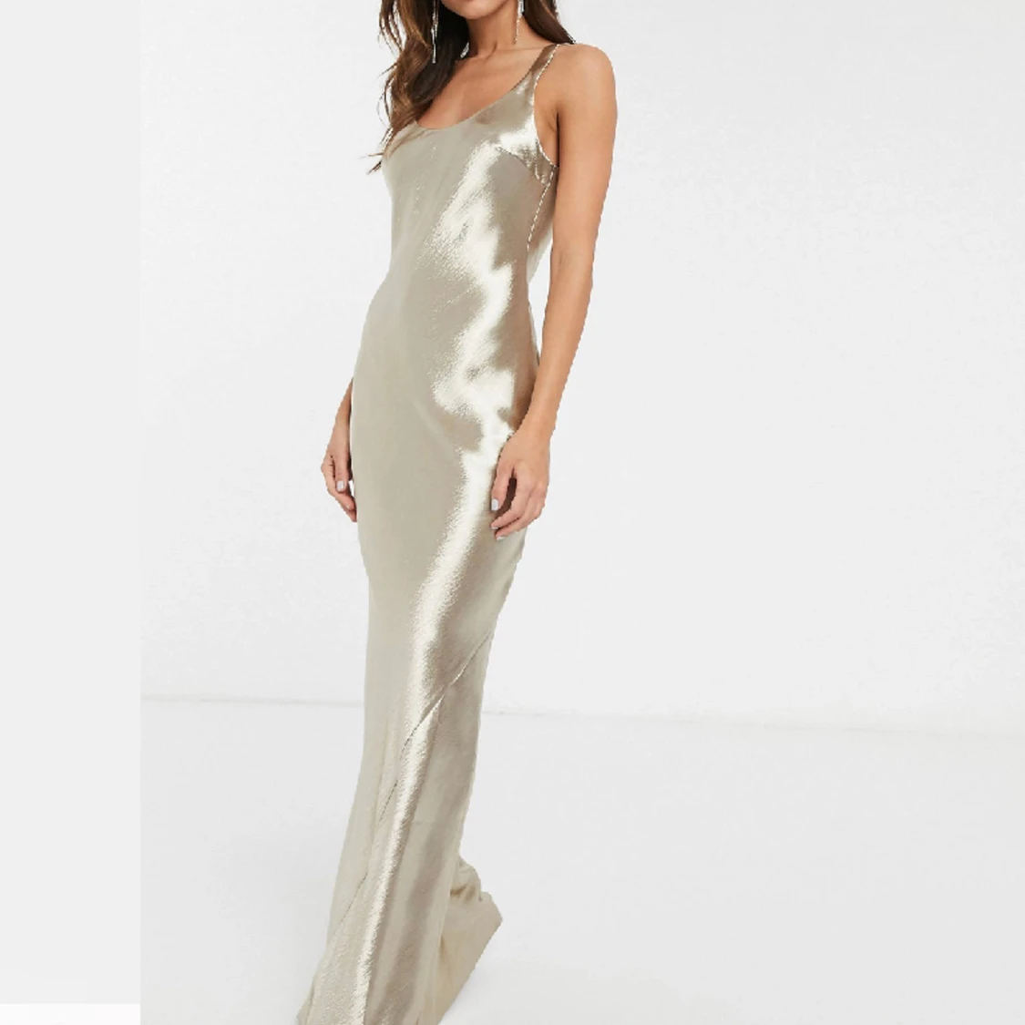 Satinklänning Champagne - 91