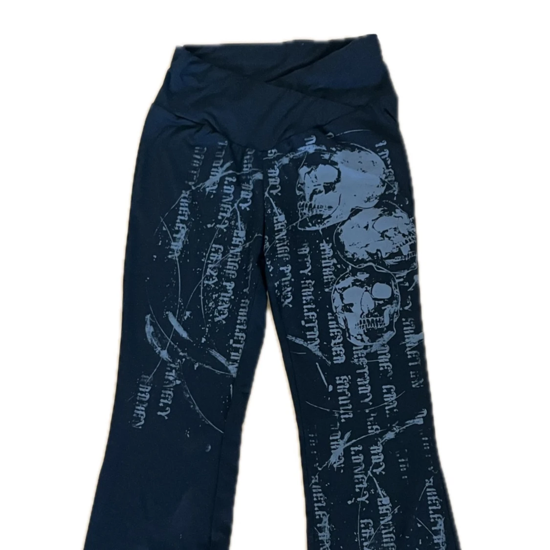 Svarta Byxor med Tryck