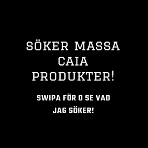 Swipa för och se vilka caia produkter jag söker❣️ - Caia bb stick: En mörk och en ljus (skicka bild på er!) Caia dewy drops:Ljus (skicka bild på er!) Caia highligher: Antingen cannes eller portofino (om ni har en annan skicka bild!) Caia glow bronzer: mörk (skicka bild på er!)
