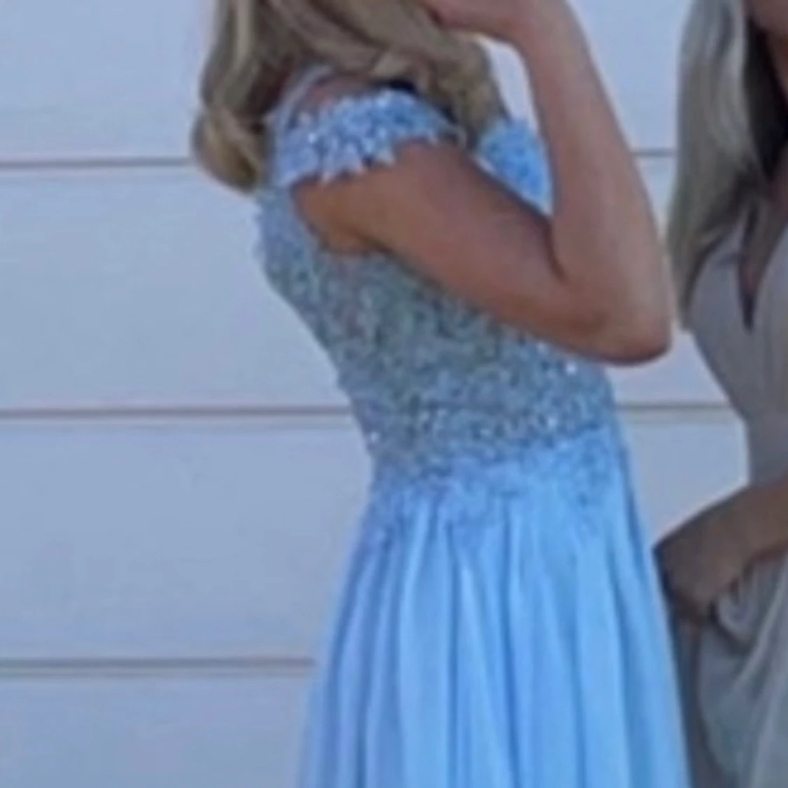 Ljusblå balklänning  - 91