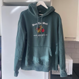 Grön hoodie  - Använd hoodie men ändå i bra skick, köpt på H&M.