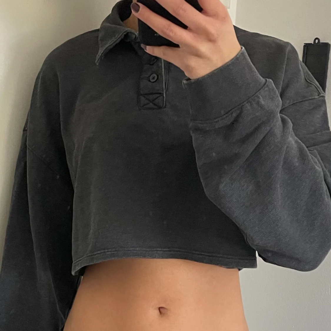 Grå kort topp - H&M - 90