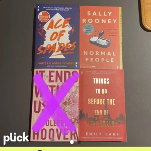 Booktok böcker - Populära booktok böcker, alla är läst men i nyskick (inga brutna ryggar etc). Väldigt bra böcker men säljer då jag behöver pengar! 50kr styck eller 130kr för alla :)