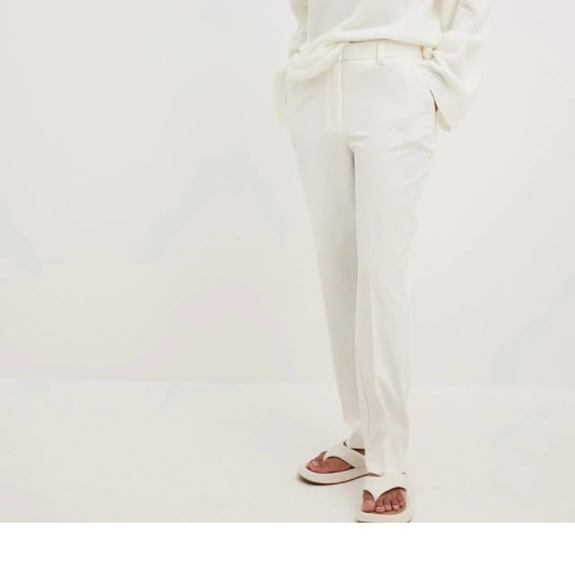 Vita kostymbyxor 42 - 90