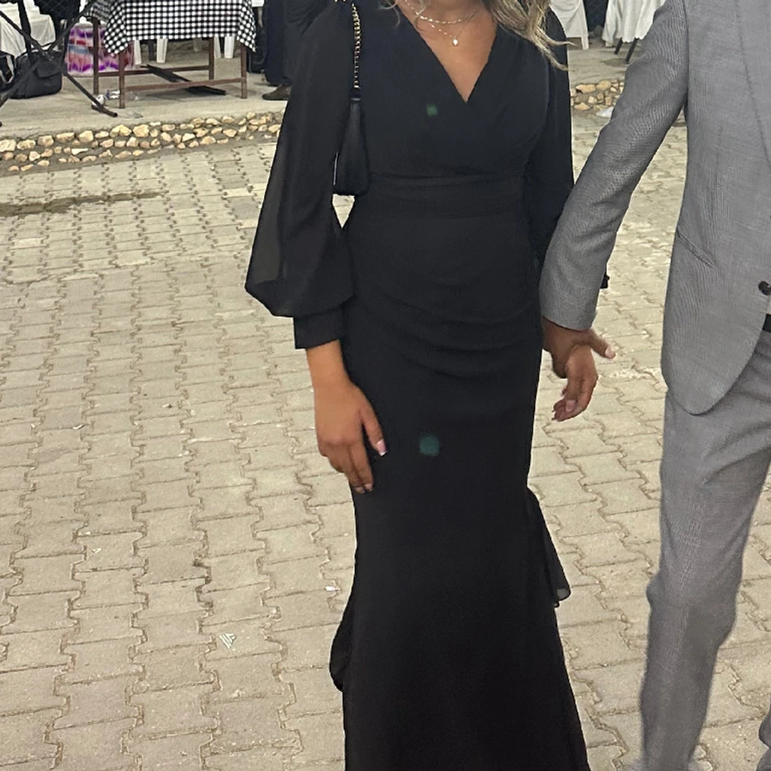 Svart bröllops/bal klänning