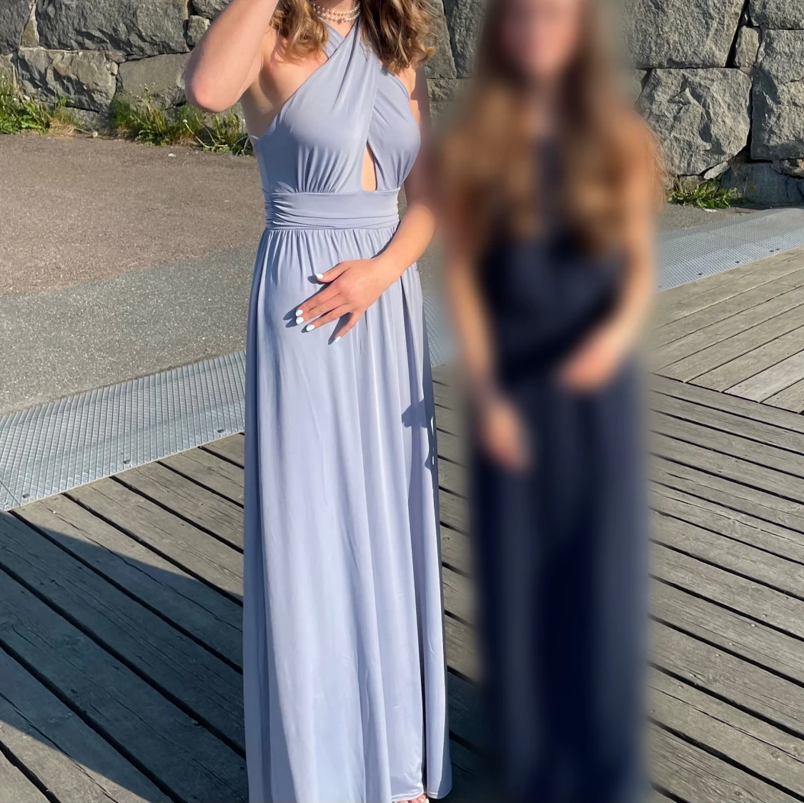 Balklänning ljusblå