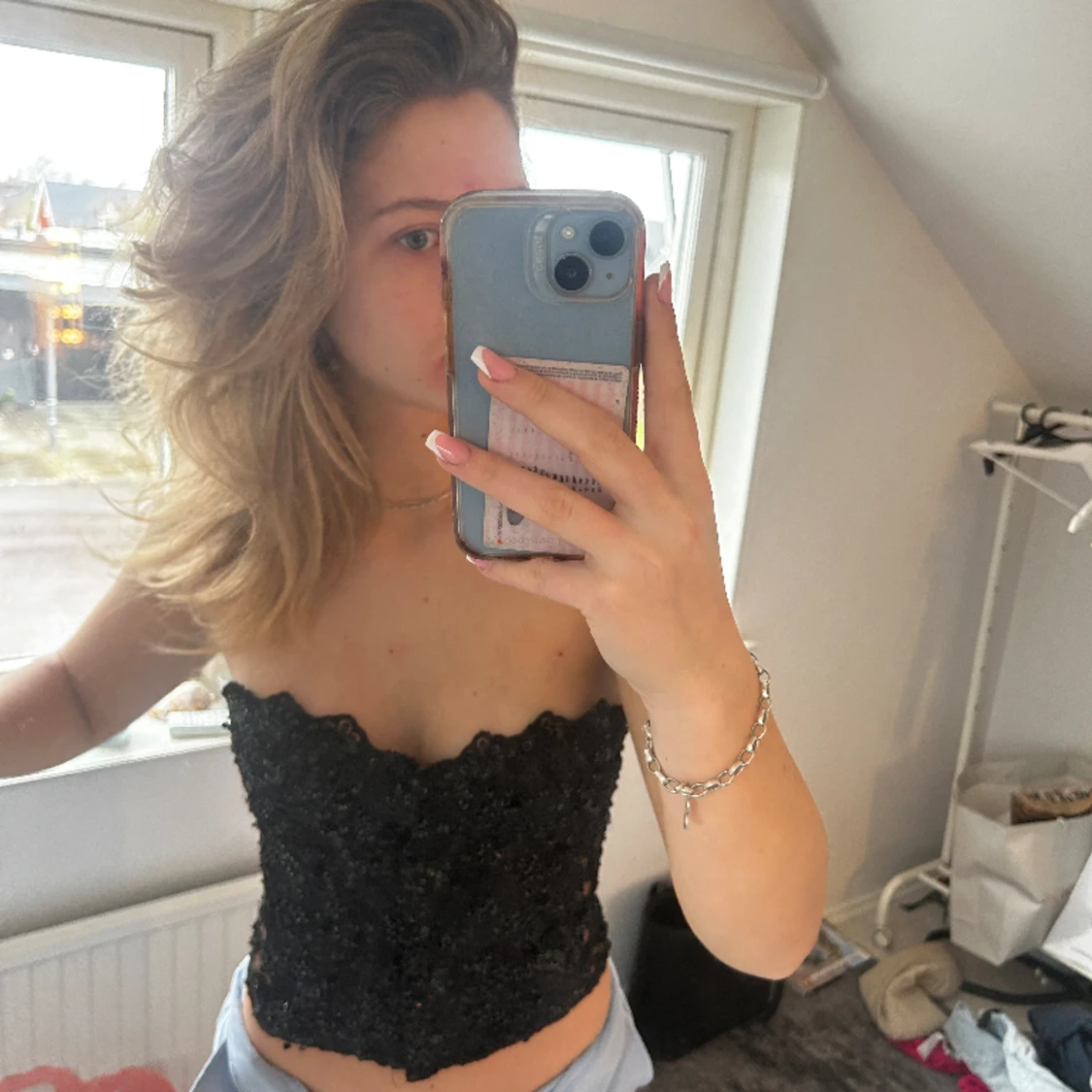 Glitter korsett/nyårstopp