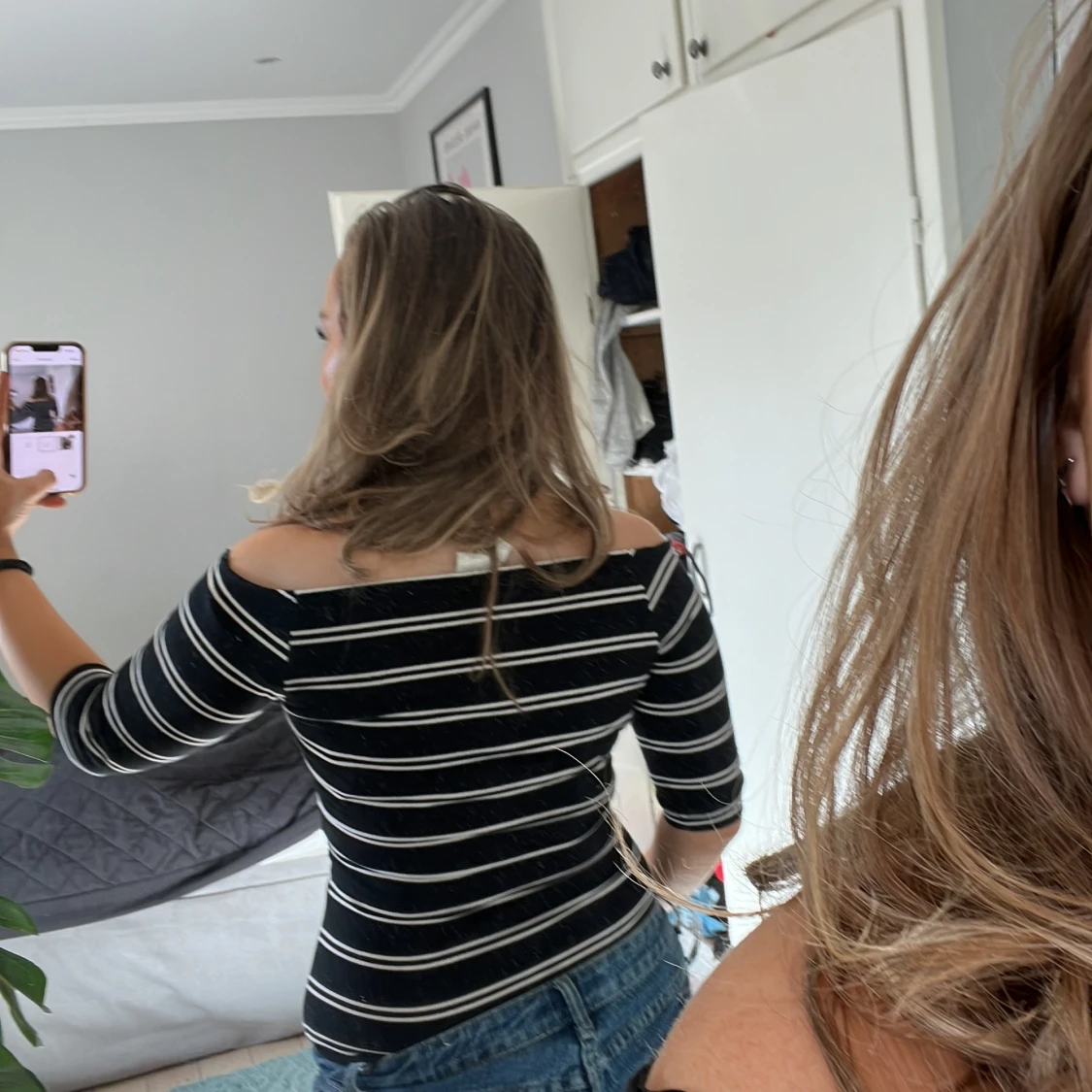 Tre kvarts ärmad body  - 90