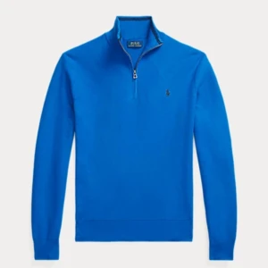 Polo Ralph Lauren, Quarterzip - En snygg blå quarterzip från polo ralph lauren. Den är i bra skick och är storlek M.   Köparen står för frakt, pris kan diskuteras 