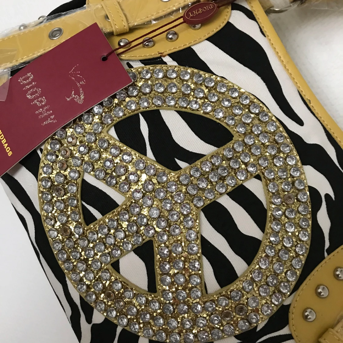 Handväska med Glittrande Tecku - 90