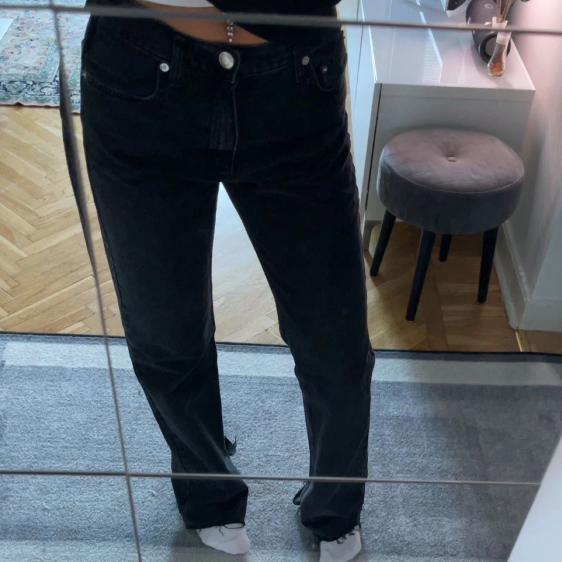 Gråa jeans, pull&bear