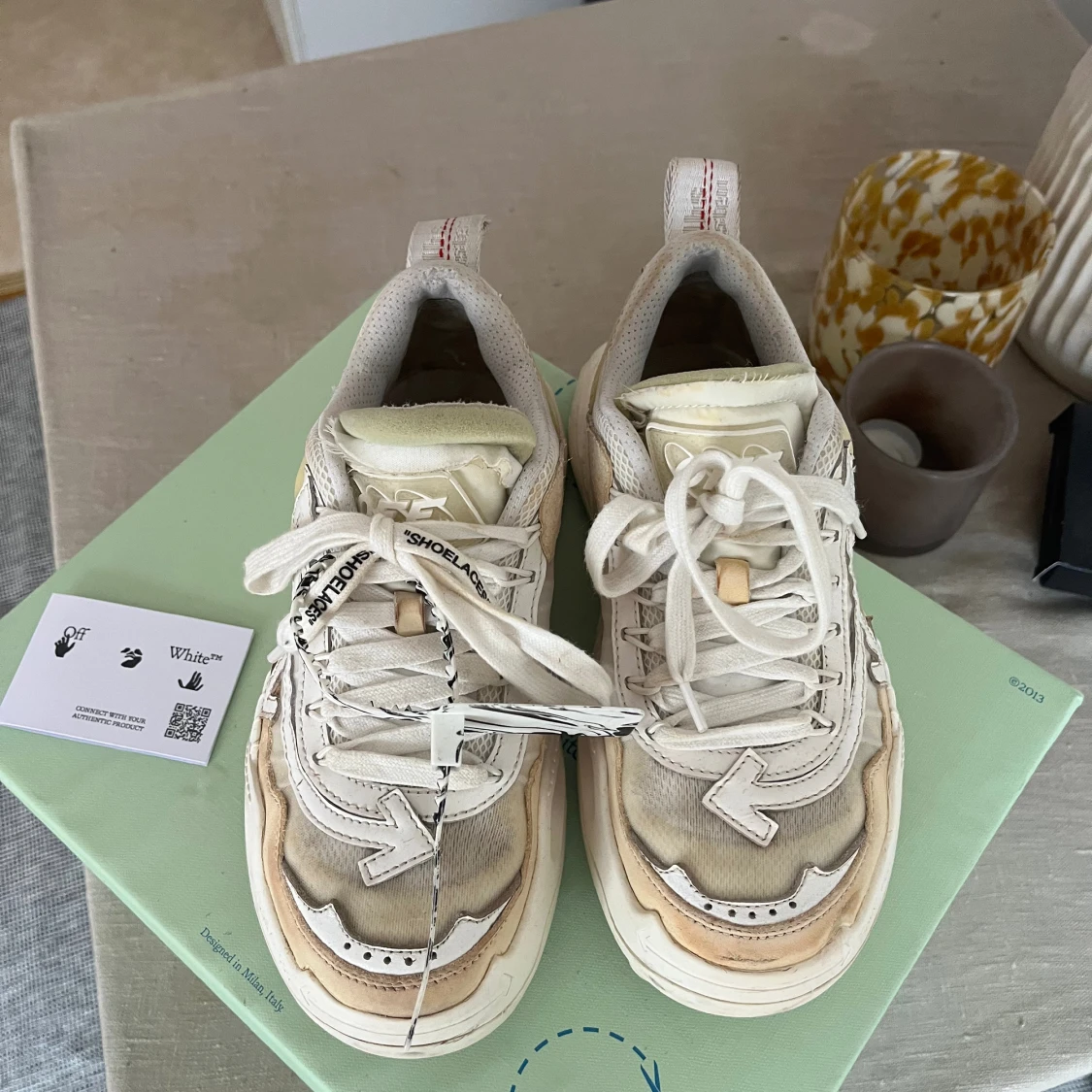 Off White white oddsy 1000 sneakers - 91