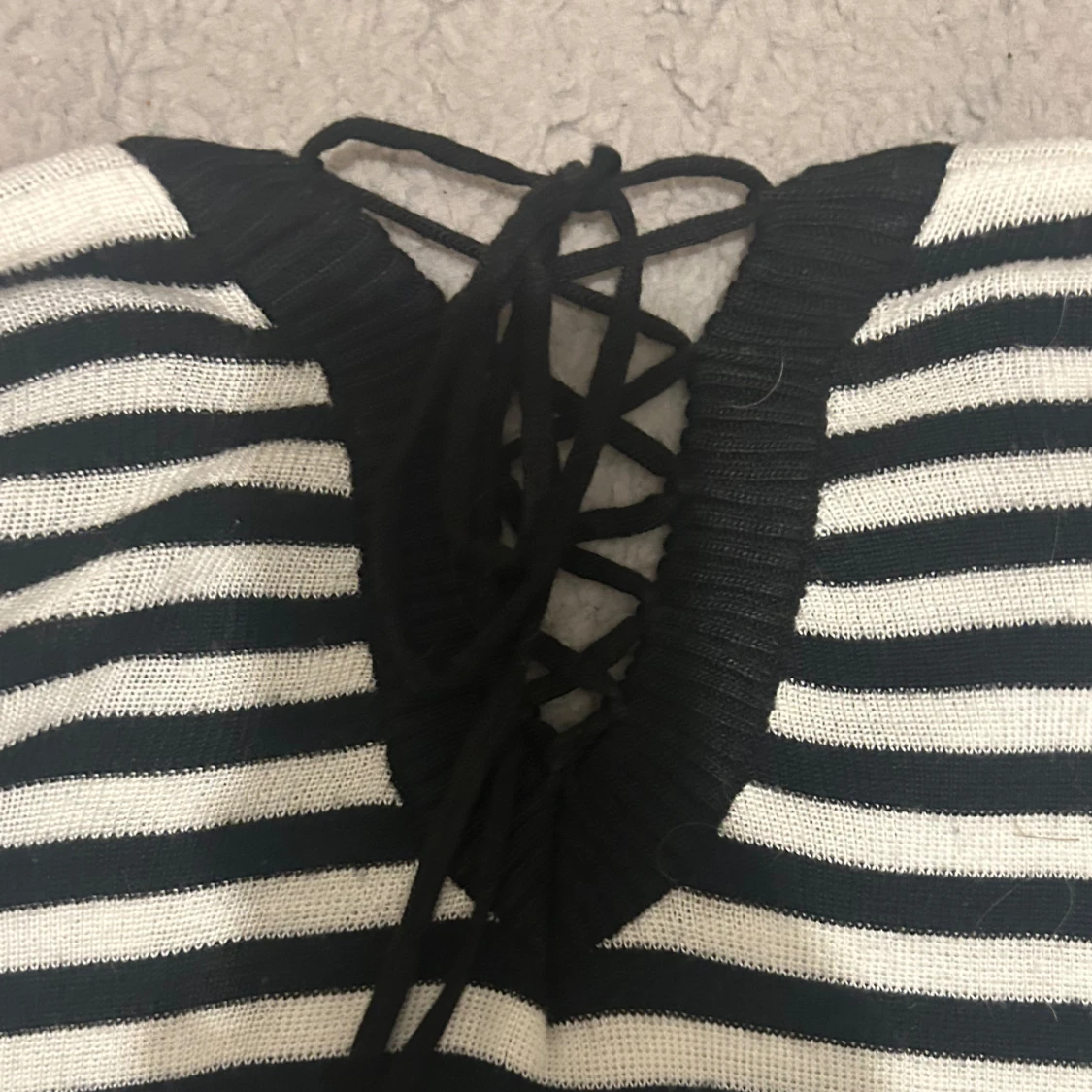 Längre stickad tröja  - 90