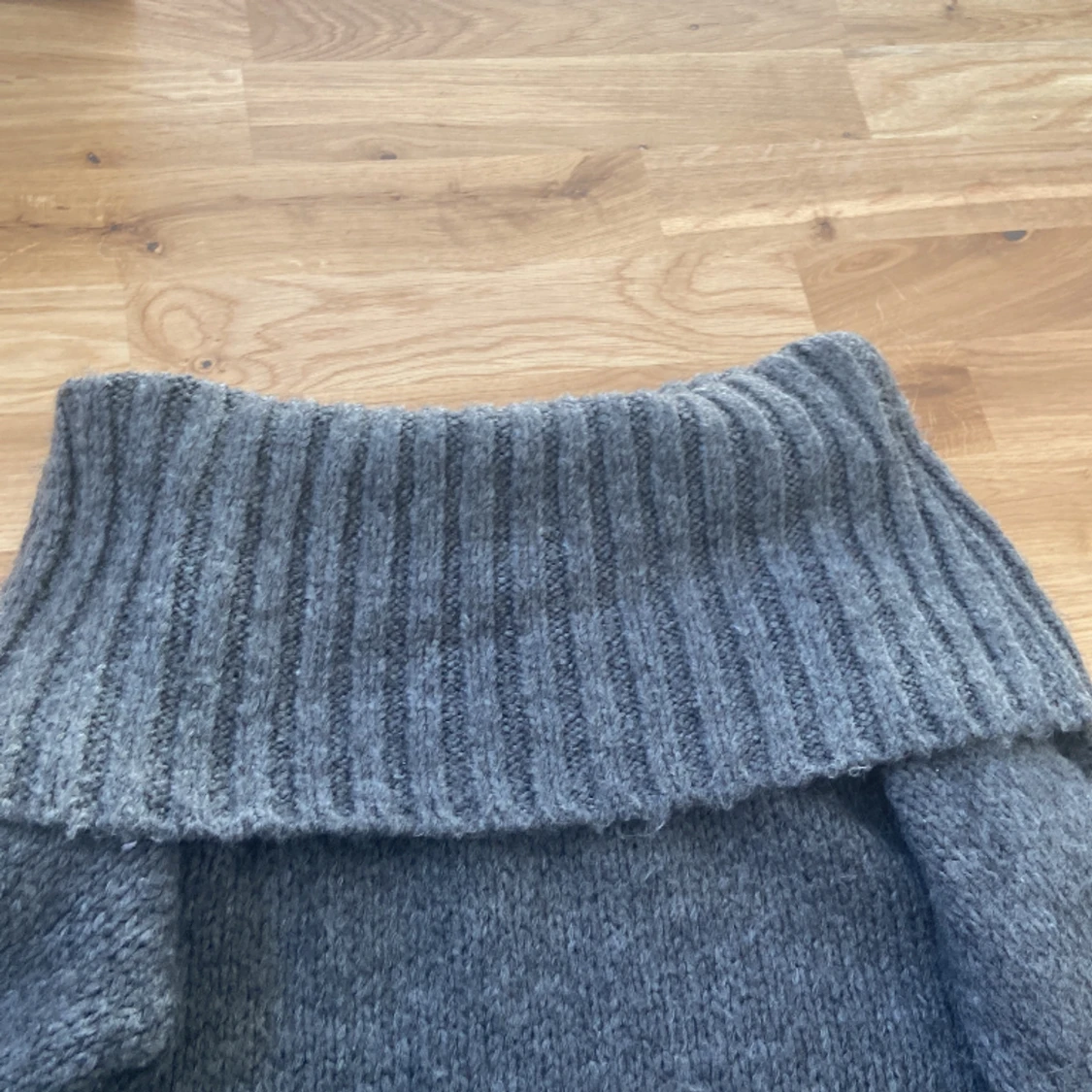 Stickad ”fold top”