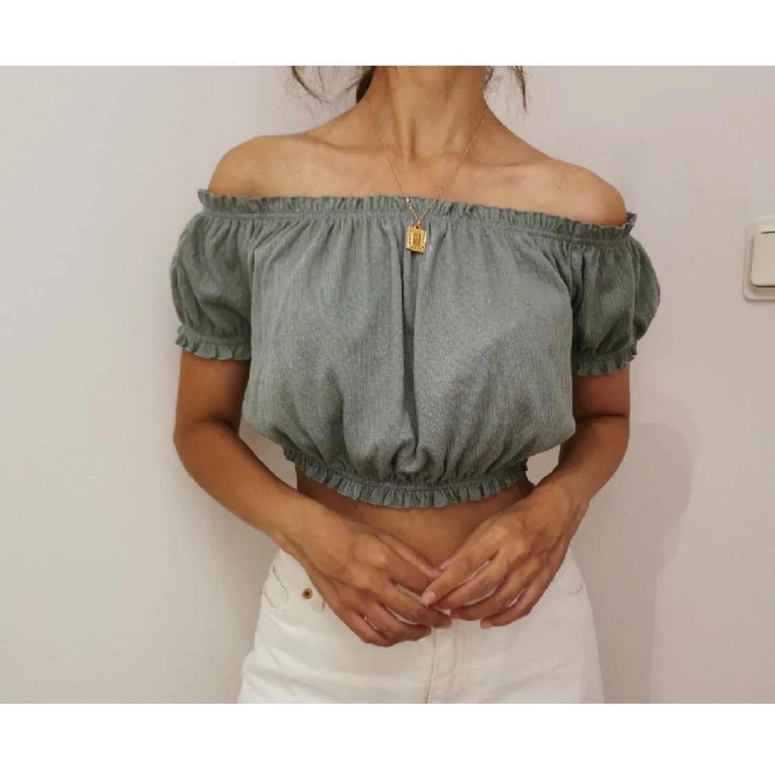 Grön topp i stl S nyskick - 91