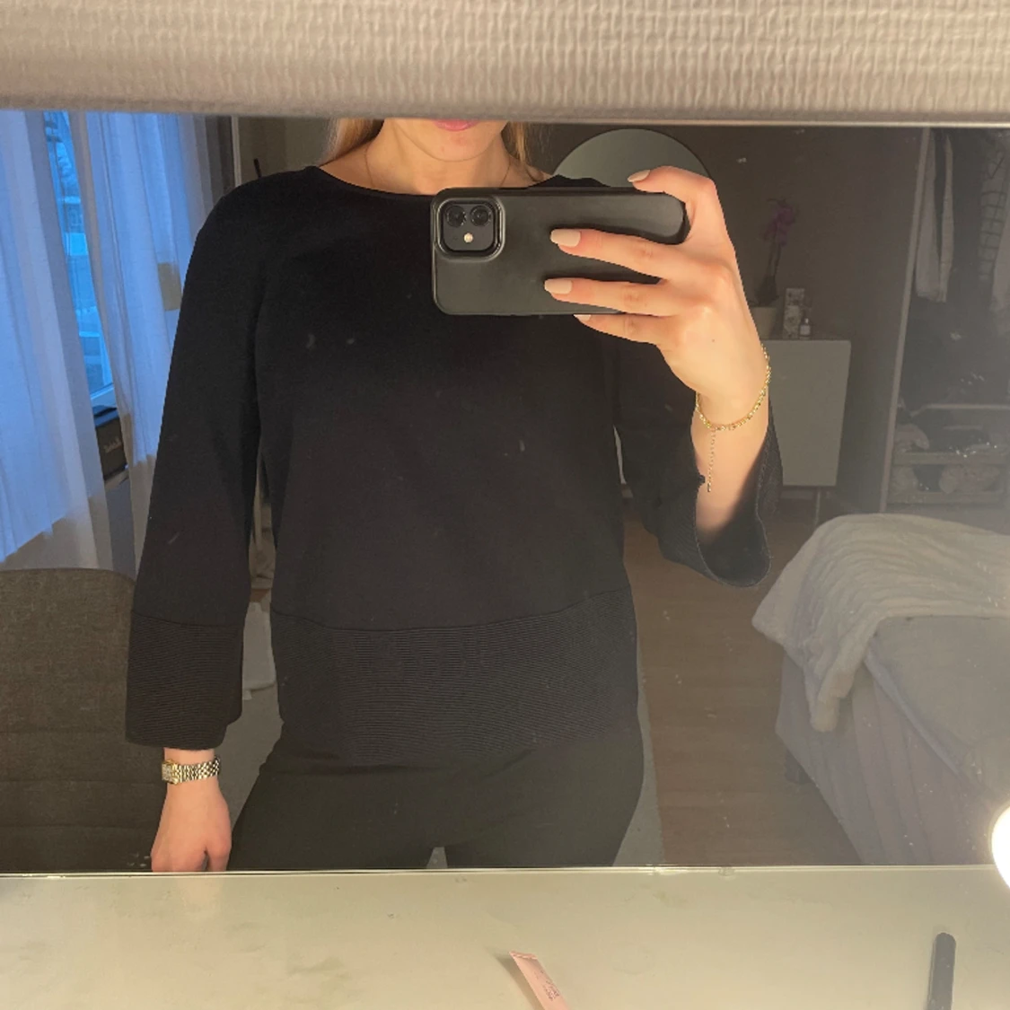 Trekvartsärmad tröja 