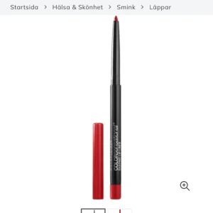 Maybelline new york lip liner  - Oöppnad och oanvänd lip liner från Maybelline new york i färgen 80 red esscape. Nypris 150 säljer för 50kr