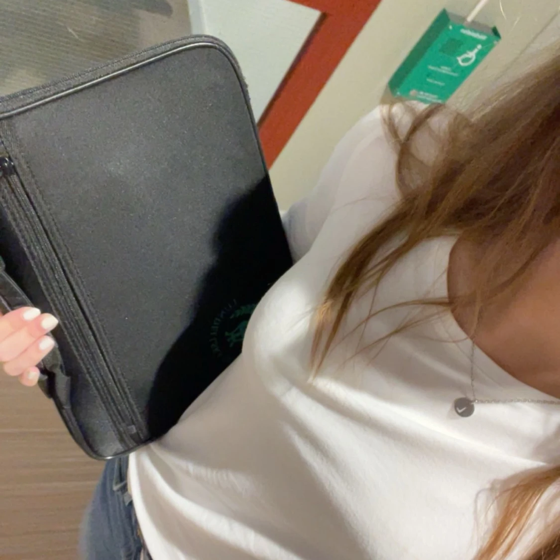 Vit basic långärmad tröja🤍 - 90