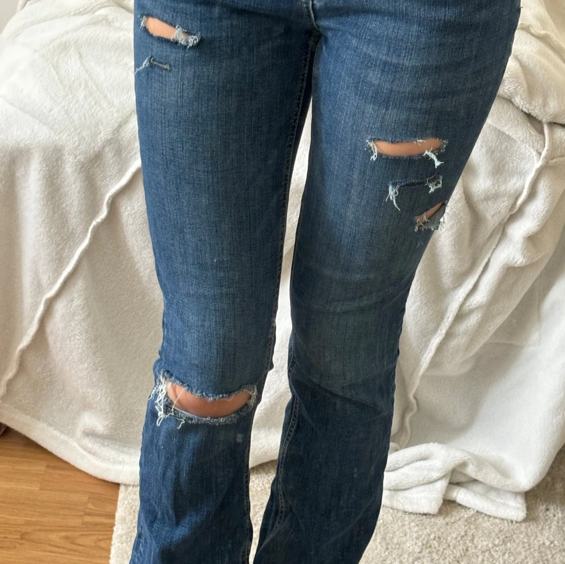 Lågmidjade bootcut jeans - 90