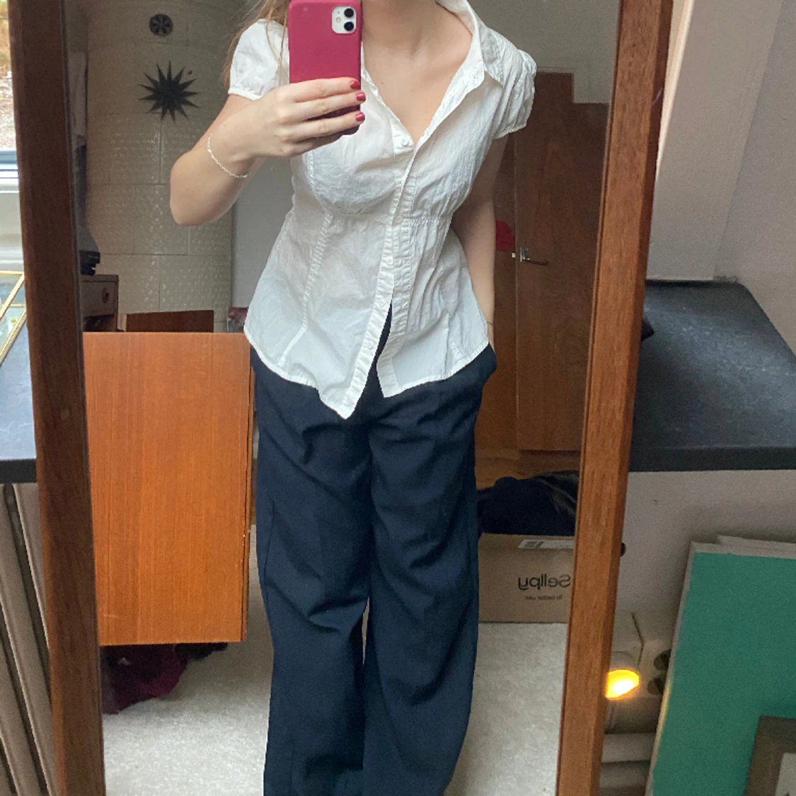 Vit så söt topp - 91