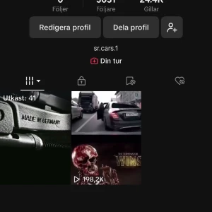 Tiktok konto - Säljer ett tiktok konto med 5000 följare tar Swish MVH kevin