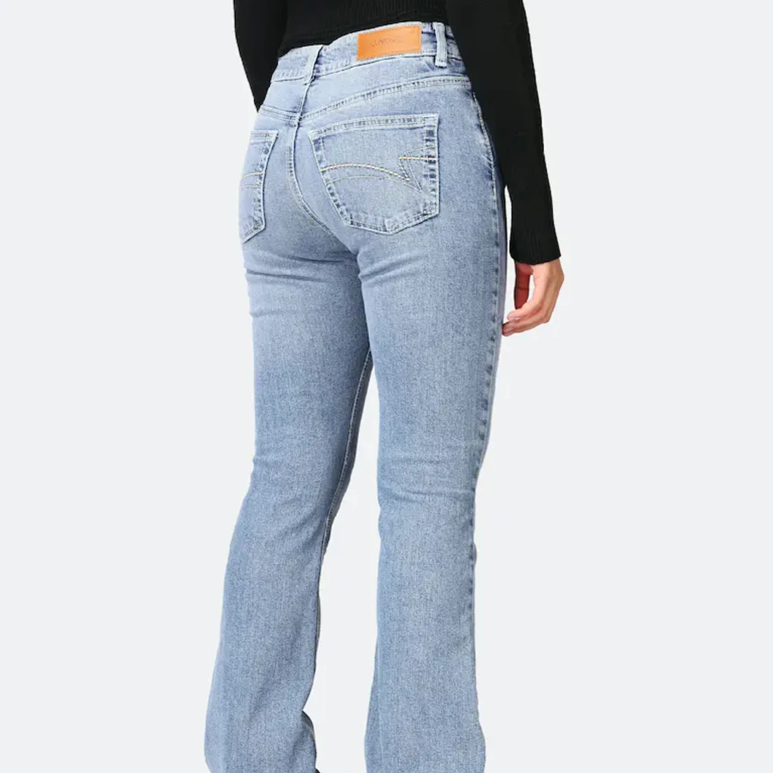 lågmidjade jeans - 90