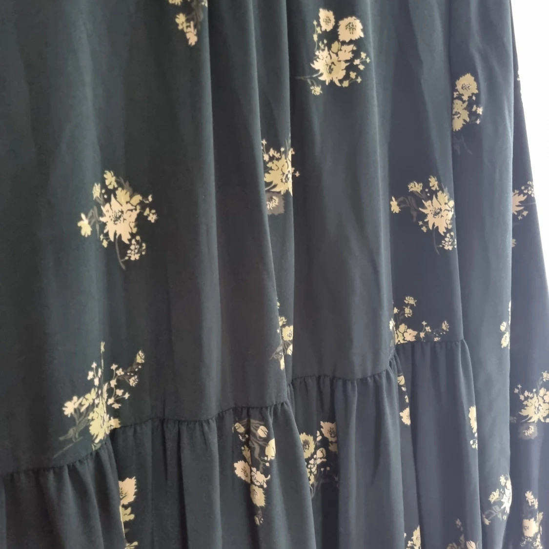 Grön mönstrad klänning - 91