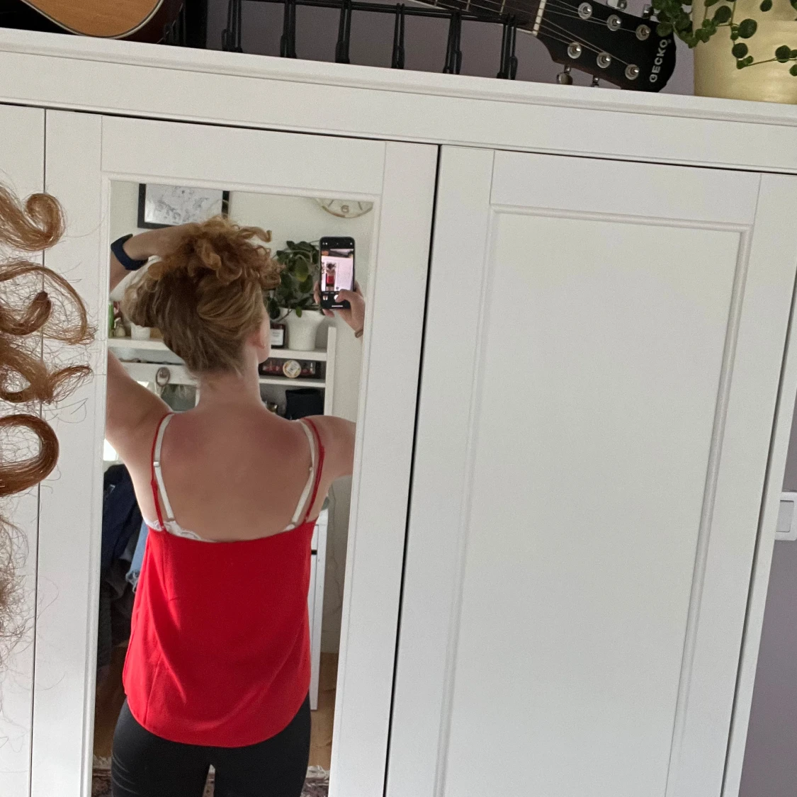 Röd Topp/ Blus - 90