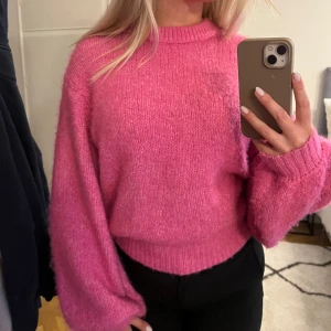 Rosa stickad tröja  - Jätte mjuk stickad tröja