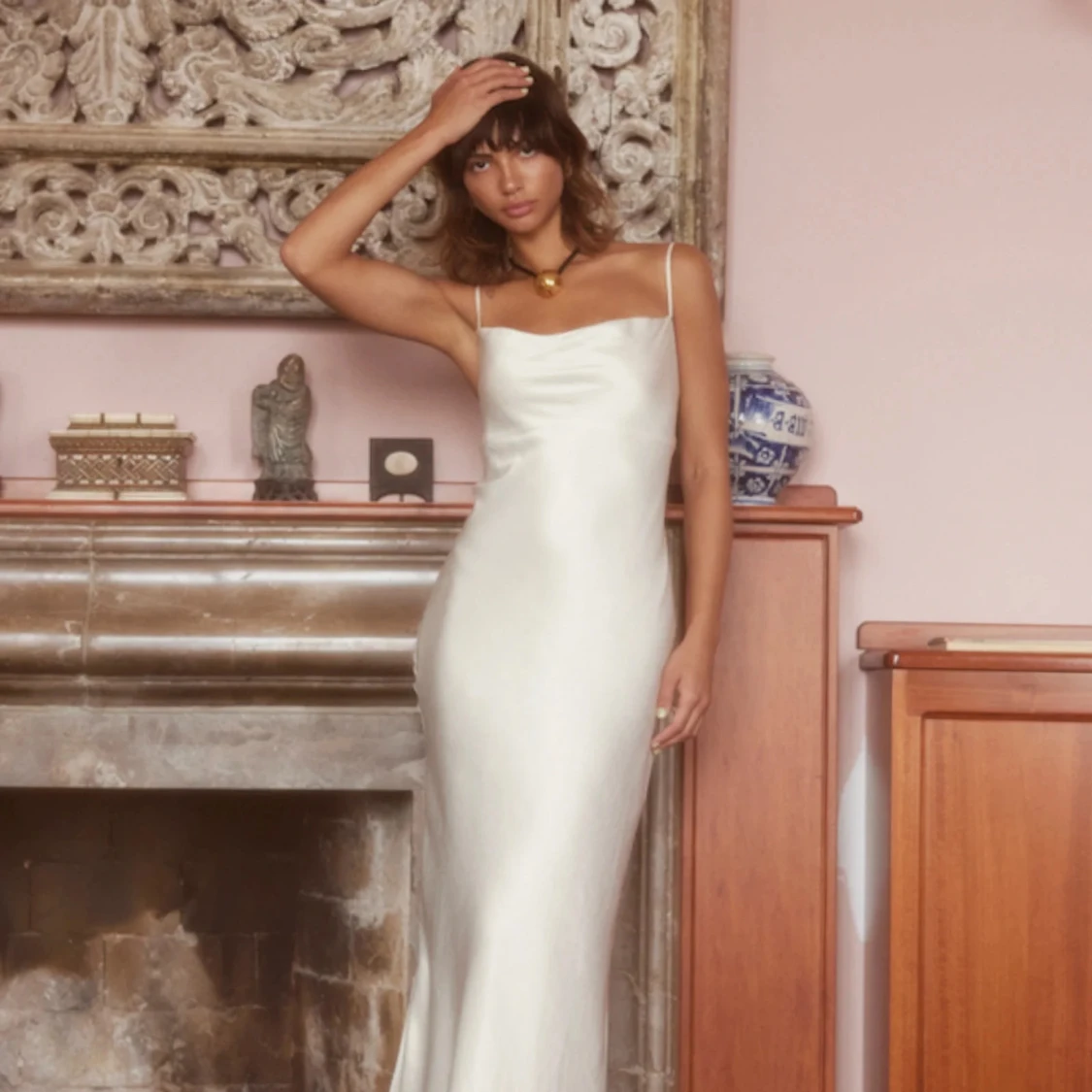 Vit Adoore klĂ€nningđ€