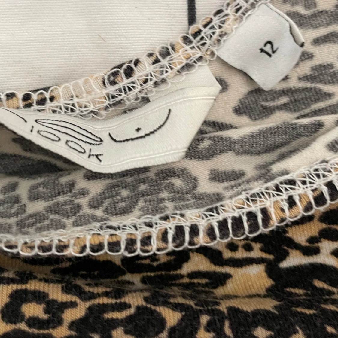 Leopard mönstrad klänning  - 92