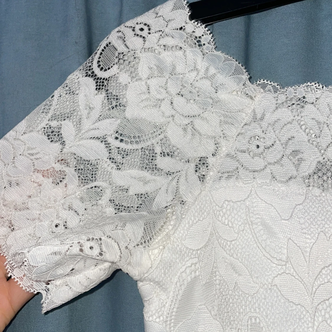 Vit spets tröja  - 90