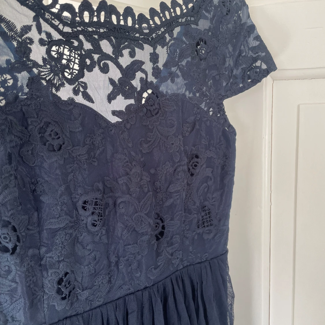 Mörkblå klänning - 90