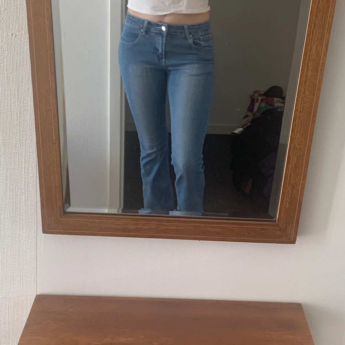 Jeans med broderade fickor - 90