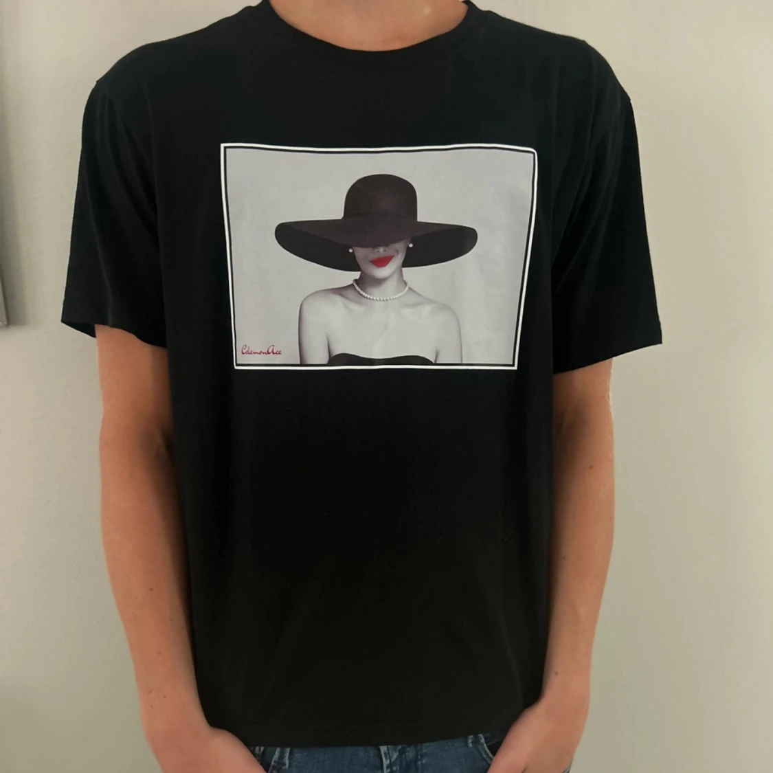 T-shirt med tryck på