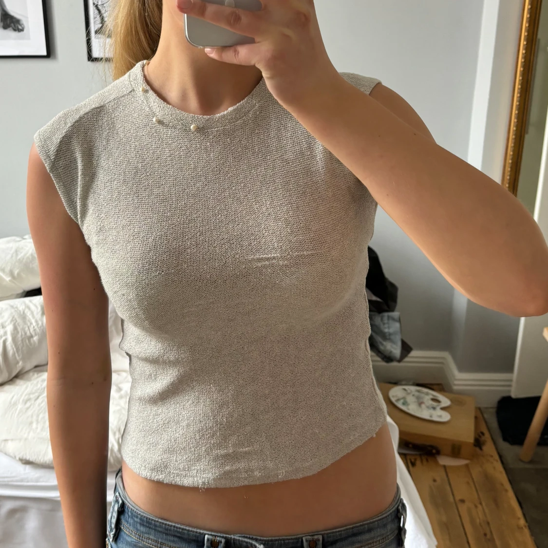 Glitter topp från zara
